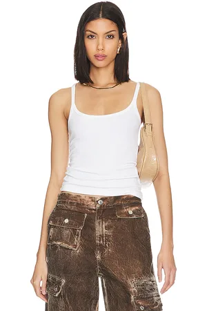 ENZA COSTA SEIDENTOP MIT U-AUSSCHNITT in . Size L, S, XL, XS.