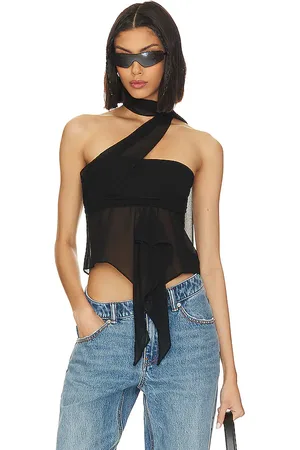 DANIELLE GUIZIO Chiffon Wrap Around Top in . Size XL, XS.