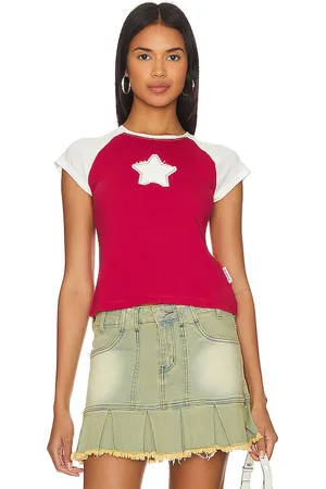 The Laundry Room KURZES T-SHIRT MIT RAGLANÄRMELN STARDOM in . Size M, S, XL, XS.