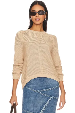 AUTUMN CASHMERE RUNDHALSOBERTEIL AUS OFFENEM STRICK in . Size M, S, XL.