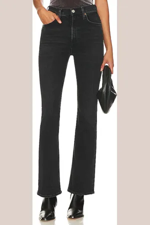 AGOLDE HOCHGESCHNITTENE HOSE MIT SCHMALEM, AUSGESTELLTEM BEIN NICO in . Size 33, 34.
