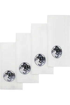 Chefanie SERVIETTEN DISCO BALL DINNER NAPKINS SET OF 4 in .