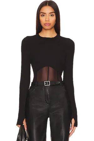 Michael Lauren KORSETT-OBERTEIL MIT MESH UND RIPPSTRUKTUR DANTON in . Size M, S, XL/1X, XS, XXL/2X.