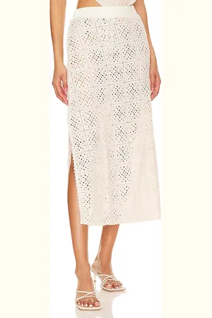 Agua Bendita MIDIROCK IN HÄKELOPTIK SKIRT in . Size S.