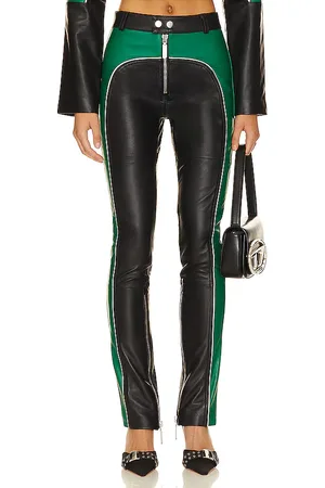 Camila Coelho HOSEN BIKER in Green,Black. Size XXS.