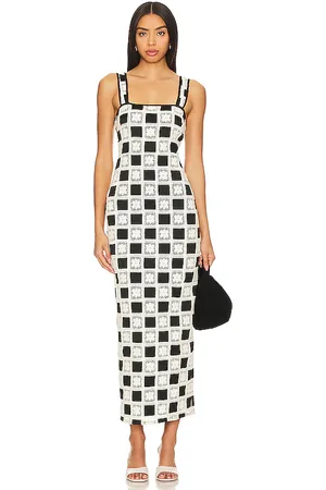Tularosa MAXIKLEID ANNA in Black,White. Size S, XS, XXS.