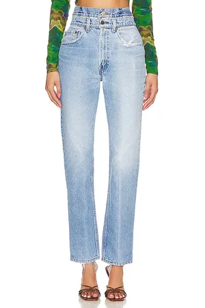 aligrace JEANS MIT DOPPELTEM BUND in . Size 24, 25, 27, 28, 29, 30, 31, 32.