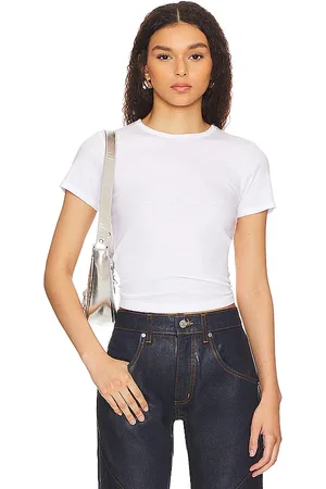 GOOD AMERICAN T-SHIRT MIT SCHMALER PASSFORM in . Size 3X, 4X, 5X.