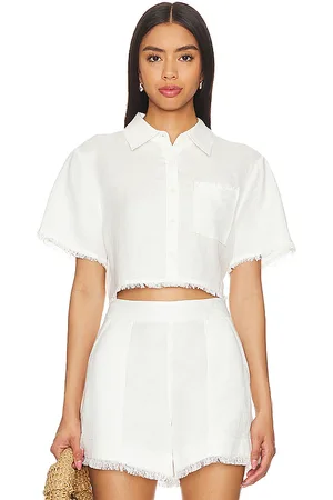 Simkhai CROPPED SHIRT SOLANGE in . Size M, S, XS.