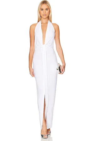 Norma Kamali LANGES NECKHOLDER-KLEID in . Size M, XL.