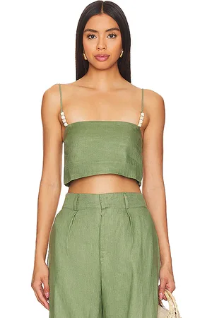 FAITHFULL THE BRAND CROP-TOP CHIANTI in . Size L.