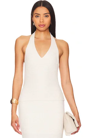 LnA NECKHOLDER-TOP MIT RIPPSTRUKTUR SOPHIE in . Size XL.