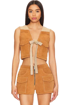 Understated Leather Sugar Suede Vest in . Size M, XL, XS.