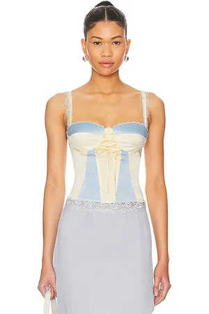 MORE TO COME OBERTEIL ARIYA in Ivory,Baby Blue. Size M, S, XL, XS, XXS.