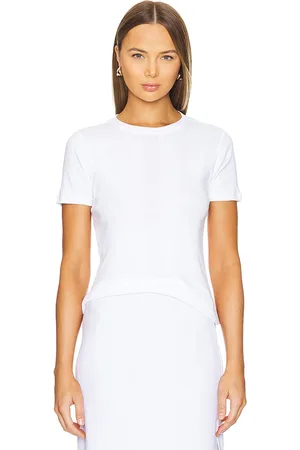 Goldie Estelle T-SHIRT AUS BAUMWOLLE MIT RIPPSTRUKTUR SHORT SLEEVE in . Size L, XS.