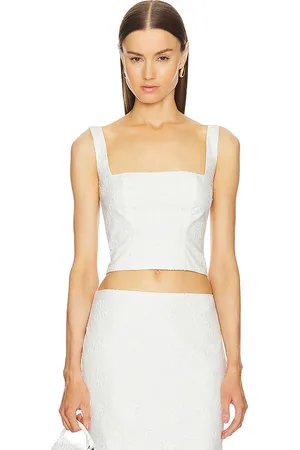 Helsa OBERTEIL EYELET CORSET in . Size S.