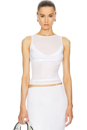 Helsa OBERTEIL SHEER KNIT DRAPED in . Size L.