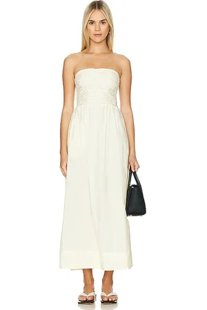 FAITHFULL THE BRAND MIDI-KLEID DOMINQUEZ in . Size M, S, XS.