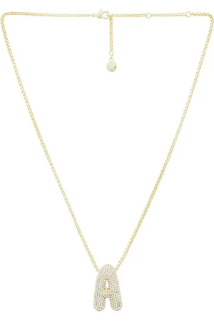 Baublebar HALSKETTE PAVE BUBBLE INITIAL in . Size E, J, L, M, R.