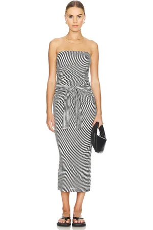 Amanda Uprichard KLEID INAYA in Black,White. Size M, S, XL, XS.