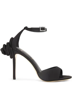 BLACK SUEDE STUDIO HIGH-HEELS JOSEY 100 in . Size 6.5, 9.5.