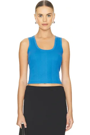 Goldie Estelle CROPPED-TANKTOP MIT RIPPSTRUKTUR COTTON in . Size L, S, XL.