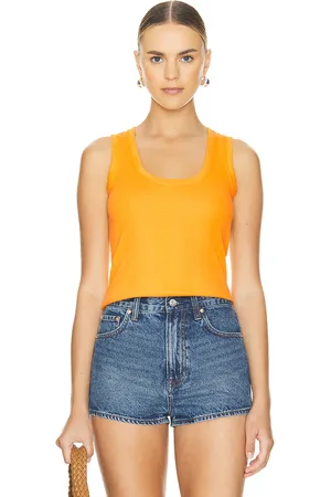 Goldie Estelle CROPPED-TANKTOP MIT RIPPSTRUKTUR COTTON in . Size M, S, XL, XS.