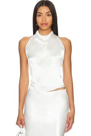 ENZA COSTA NECKHOLDER-TOP SATIN in . Size XL.