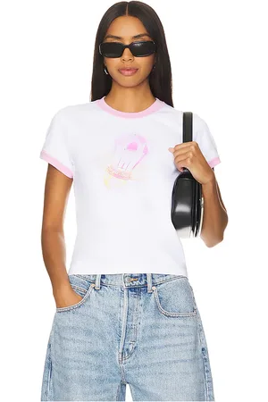 Alexander Wang SHIRT MAINLINE SHRUNKEN SUGA BABY RINGER in . Size S, XS.
