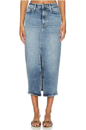GOOD AMERICAN MIDIROCK MIT SCHLITZ in . Size 16, 20, 22, 24, 26, 28, 30.