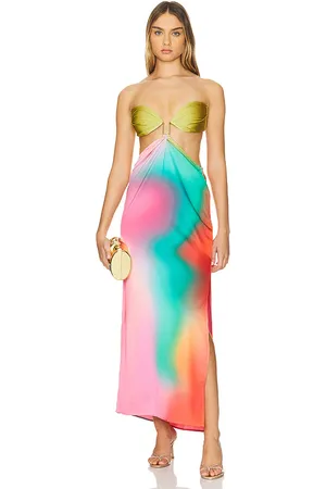Baobab MAXIKLEID VOILA in Pink,Orange. Size XL.