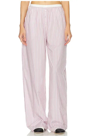 Helsa HOUSE PANTS WIDE STRIPE POPLIN in . Size M, S, XL.