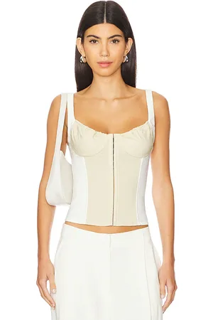 WeWoreWhat KORSETT RUCHED CUP SCOOP in . Size 12, 2.