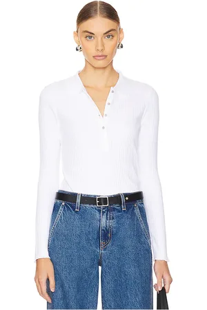 Goldie Estelle OBERTEIL MIT KURZER KNOPFLEISTE LONG SLEEVE LETTUCE HEM in . Size XS.