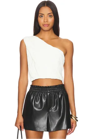 ALICE+OLIVIA OBERTEIL JEAN DRAPED CROPPED in . Size S, XS.