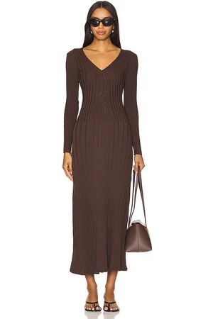 SOVERE LANGÄRMELIGES MIDIKLEID MIT SPITZE in . Size S, XL.