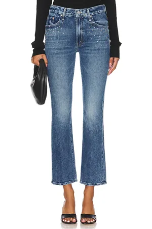 Mother HOSE MIT AUSGESTELLTEM BEIN INSIDER FLOOD in . Size 28, 33, 34.