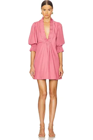 SOVERE KLEID MIT GESMOKTEM DETAIL RHAPSODY in . Size XS.