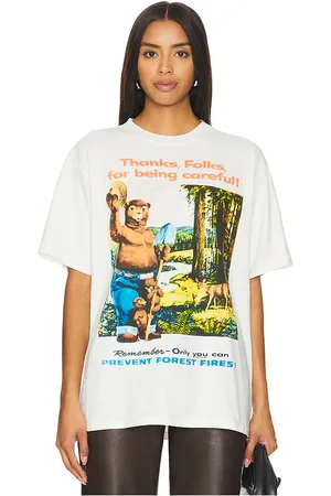 Philcos WEITES T-SHIRT SMOKEY THANKS FOLKS in . Size S.