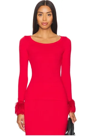 ANDREEVA TOP MIT FEDERDETAILS in . Size L, S, XS.