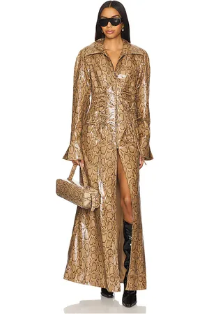 KIM SHUI TRENCHCOAT PYTHON in . Size S.