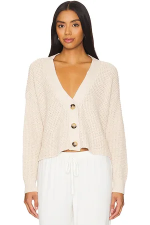 Eberjey CARDIGAN RECYCLED SWEATER CROPPED in . Size XS.