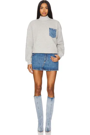 SER.O.YA KLEID MARLEY TERRY DENIM SWEATER in . Size S.