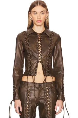 LOBA JACKE AMANTILLA FAUX LEATHER in . Size XXS.