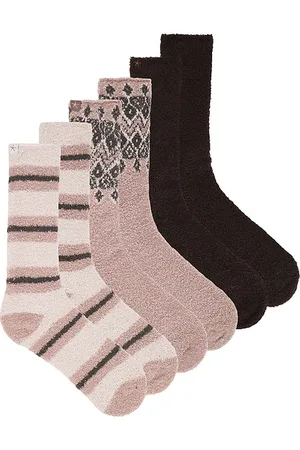 Barefoot Dreams SOCKEN-SET COZYCHIC 3 PAIR WINTER SOCK SET in .
