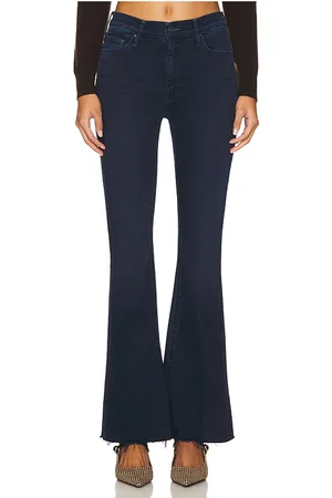 Mother HOSE MIT AUSGESTELLTEM BEIN THE WEEKEND FRAY in . Size 33, 34.