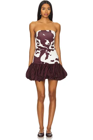 SIEDRES MIDI-KLEID ROBEN STRAPLESS in . Size XS.
