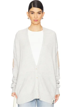 Free People CARDIGAN WE THE FREE ESSENTIAL in Tan,Grey. Size XS.