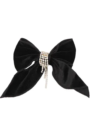 Ettika HAARSPANGE VELVET BOW CRYSTAL CHAIN in .