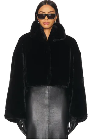 ROTATE VERKÜRZTE JACKE FAUX FUR in . Size 42, 44.